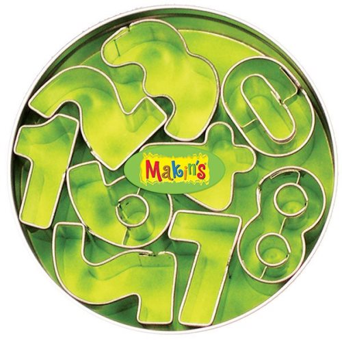 Makin’s Набор каттеров “Цифры”, в комплекте 9 шт. арт.37002