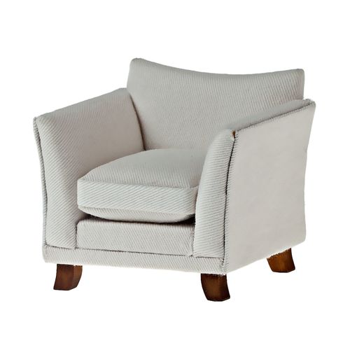 Кресло, белая ткань